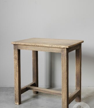 Be-Uniq Oude Bijzettafel | Rustiek Verweerd | H45xB42xD30 cm