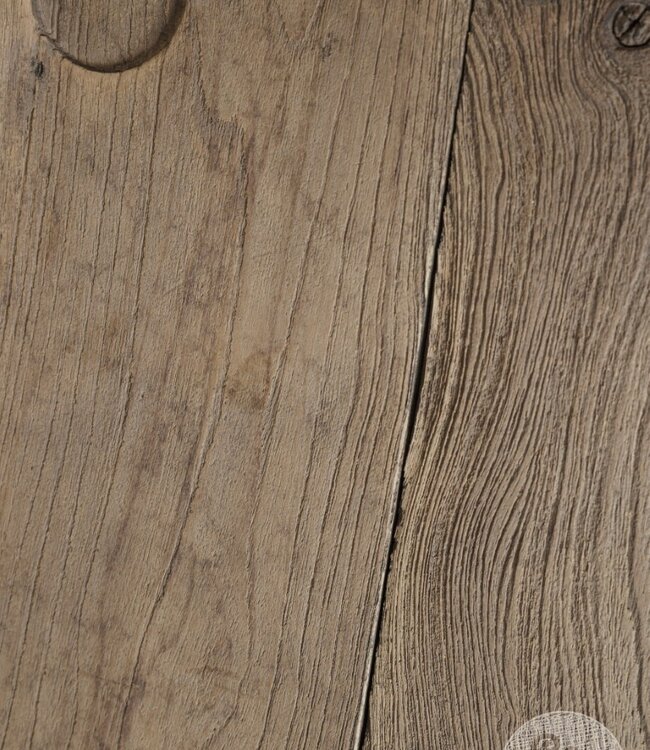 Be-Uniq Oude Bijzettafel | Rustiek Verweerd | H56xB53xD39 cm