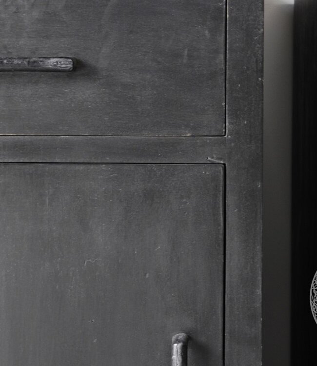 Be-Uniq Set Van 2 Nachtkastjes | Zwart | H83xB53xD37 cm