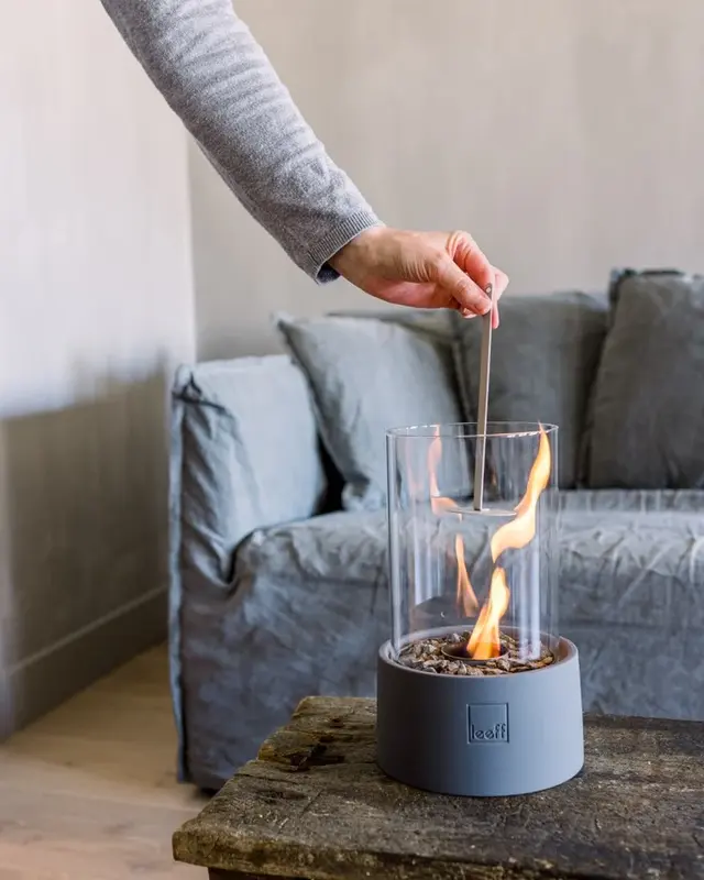 LEEFF Stonefire Sfeerhaard Tuinhaard Grijs Bio Ethanol