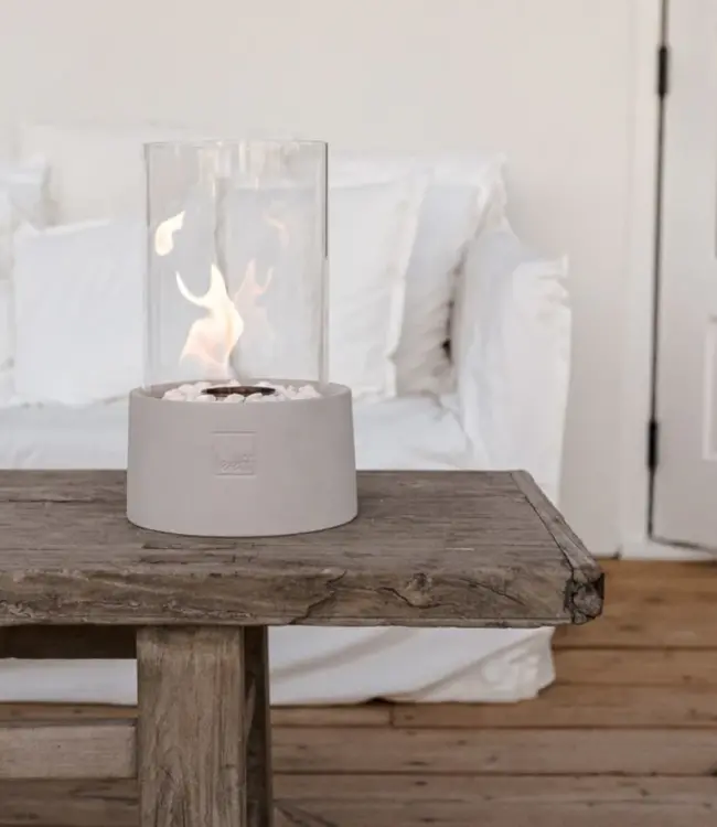LEEFF Stonefire Sfeerhaard Tuinhaard Wit Bio Ethanol
