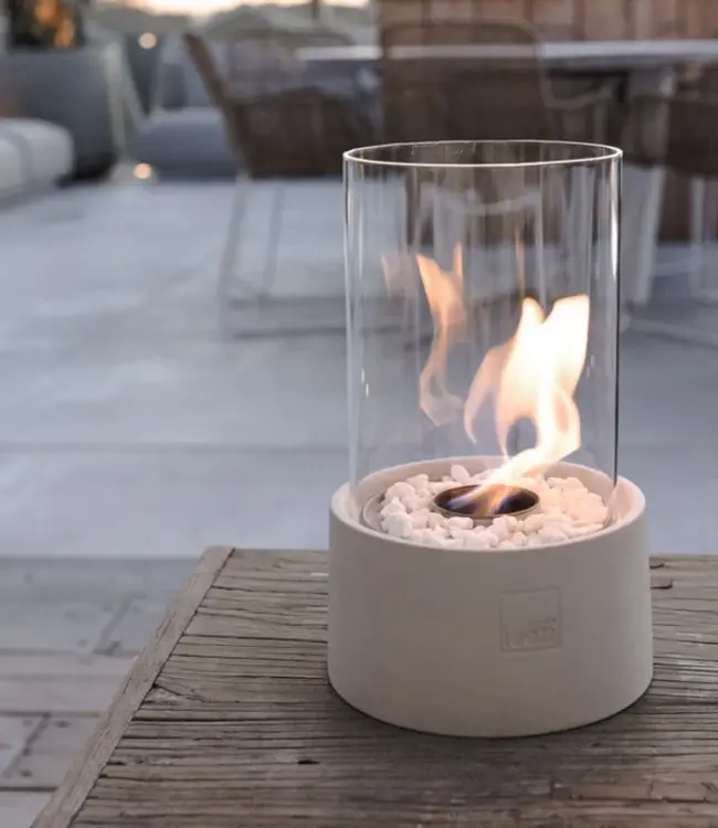 LEEFF Stonefire Sfeerhaard Tuinhaard Wit Bio Ethanol