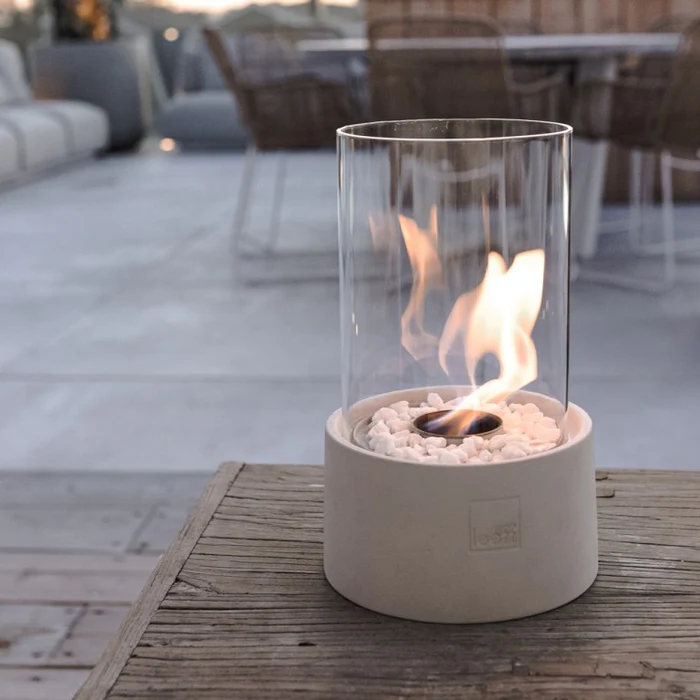 LEEFF Stonefire Sfeerhaard Tuinhaard Wit Bio Ethanol
