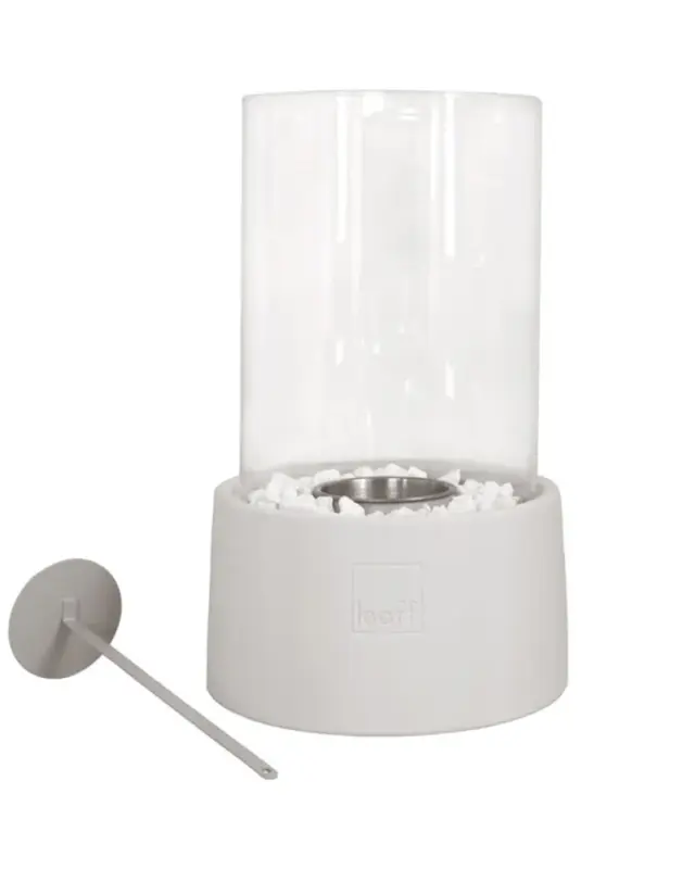 LEEFF Stonefire Sfeerhaard Tuinhaard Wit Bio Ethanol