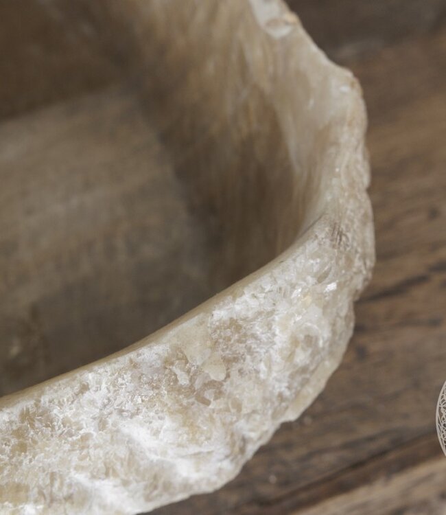 Be-Uniq Waskom Onyx Oude Stenen Wasbak - B42 x D40 x H14 Cm