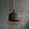 Houten Hanglamp Hari | Antique Grey | H25 x D28 cm