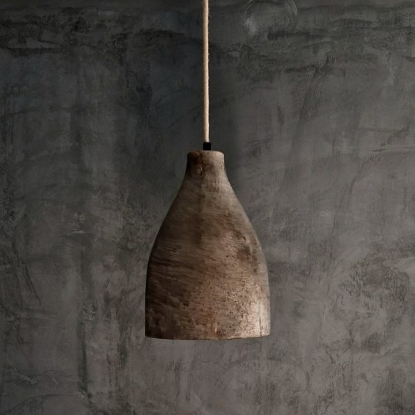 Luksa Home Collection Houten Hanglamp Didi | Antique Grey | H29 x D21 cm