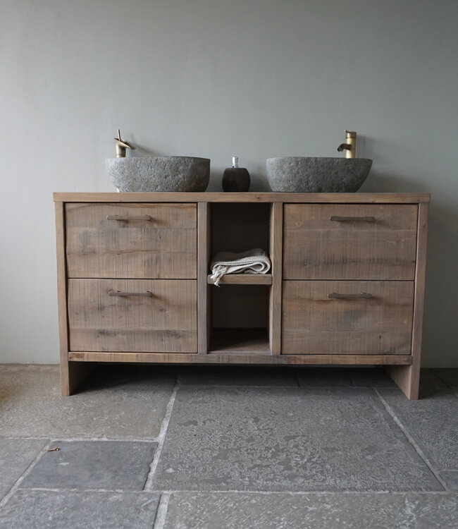 Rene Houtman Badkamermeubel Abe | Grenen Vuren Wagonplank