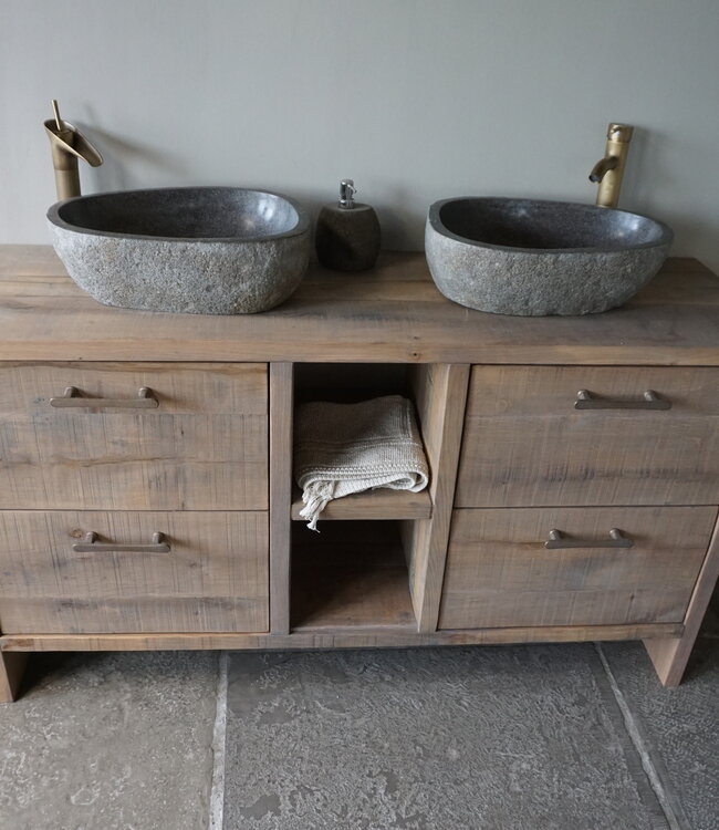 Rene Houtman Badkamermeubel Abe | Nieuw Verouderd Eiken