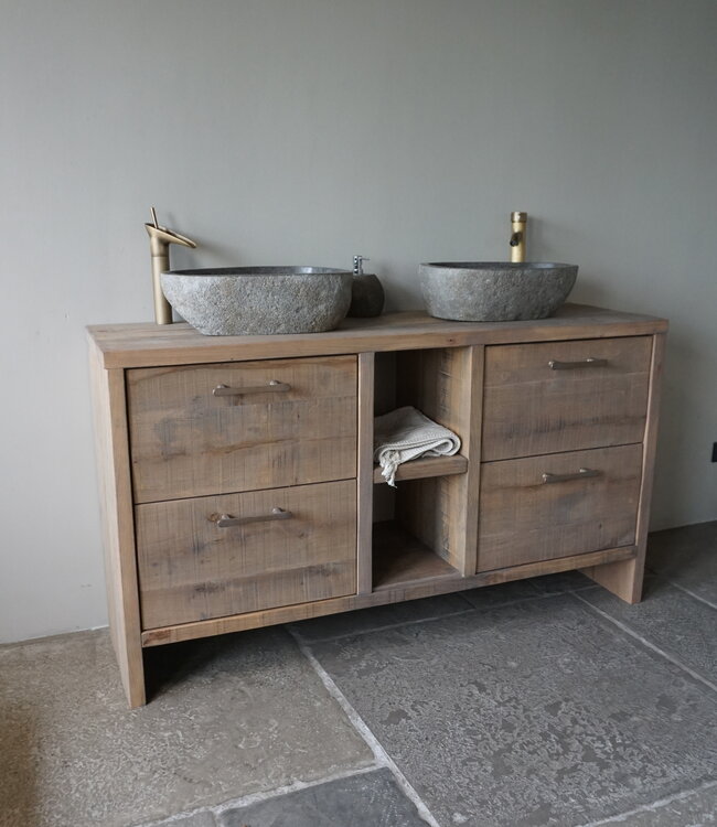 Rene Houtman Badkamermeubel Abe | Grenen Vuren Wagonplank