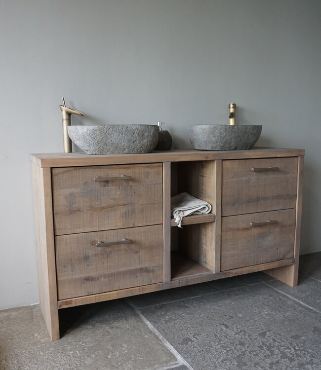 Rene Houtman Badkamermeubel Abe | Grenen Vuren Wagonplank