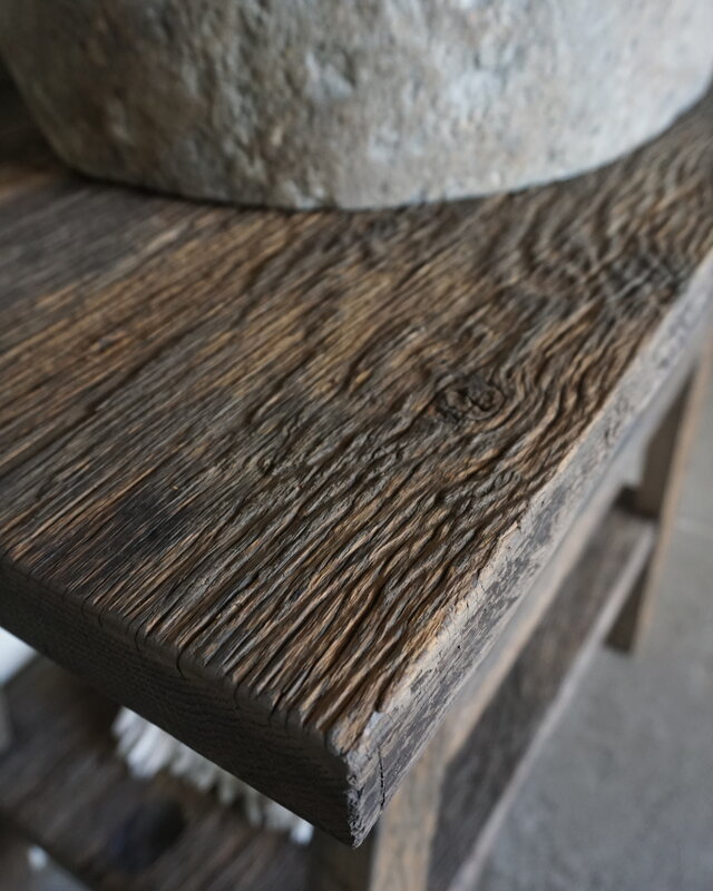 Rene Houtman Toiletmeubel Noud Small | Oud Eikenhouten Wagonplanken