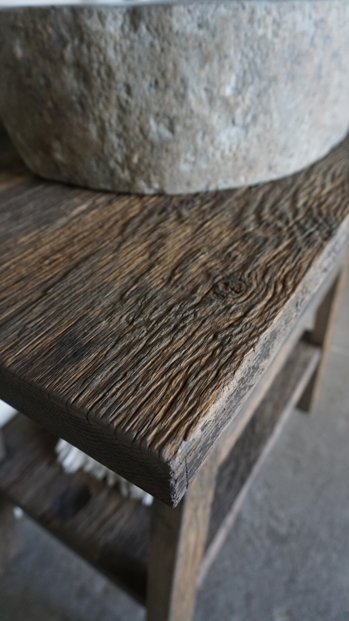 Rene Houtman Toiletmeubel Noud Small | Oud Eikenhouten Wagonplanken