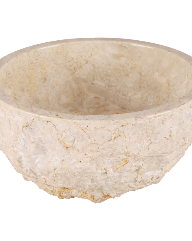 Rene Houtman Waskom Beige Marmer Gekapt B40xH15 Cm