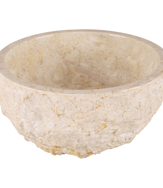 Rene Houtman Waskom Beige Marmer Gekapt B38xH15 Cm