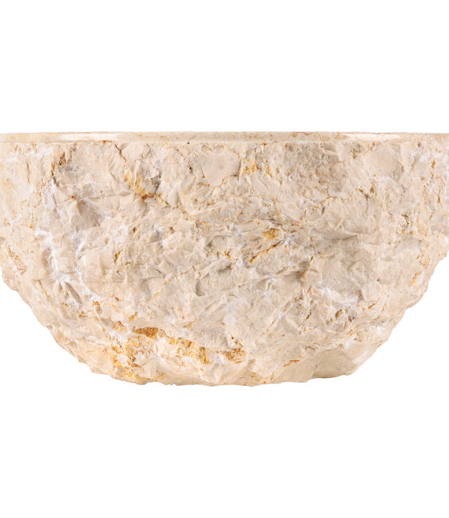 Rene Houtman Waskom Beige Marmer Gekapt B40xH15 Cm