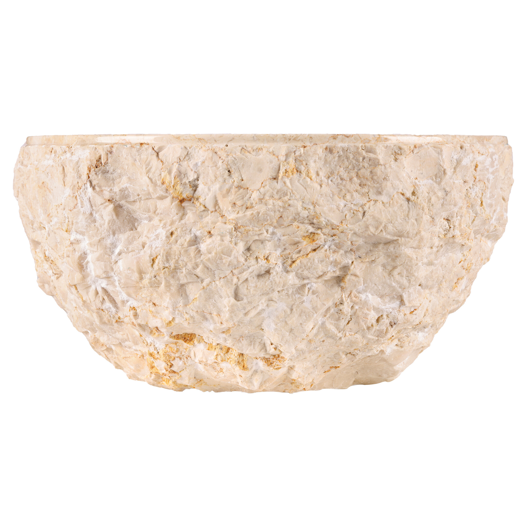 Rene Houtman Waskom Beige Marmer Gekapt B40xH15 Cm