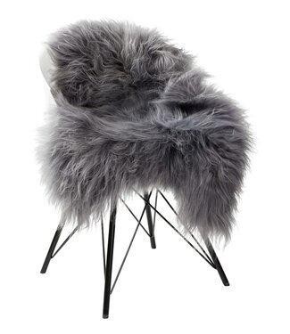 Rene Houtman Schapenvacht IJslands | Donkergrijs | 100 x 65cm Rene Houtman Schapenvacht IJslands | Donkergrijs | 100 x 65cm