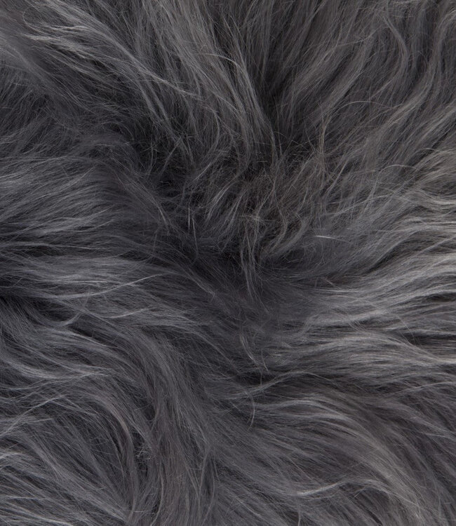 Rene Houtman Schapenvacht IJslands | Donkergrijs | 100 x 65cm