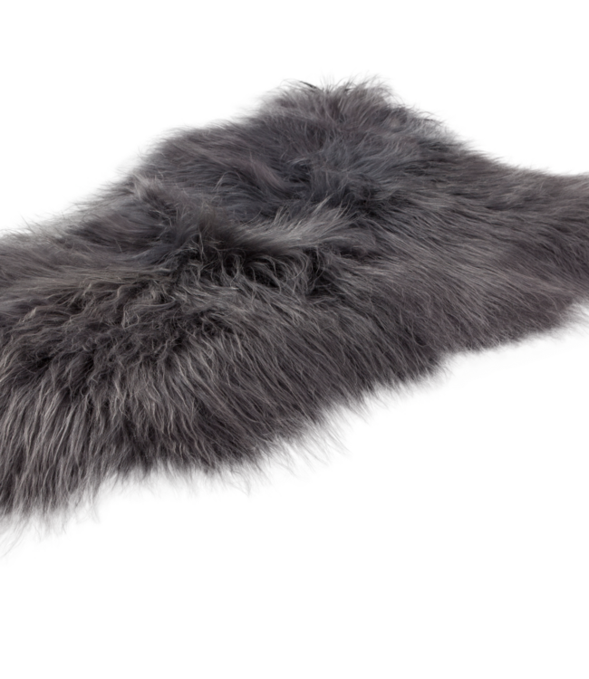 Rene Houtman Schapenvacht IJslands | Donkergrijs | 100 x 65cm
