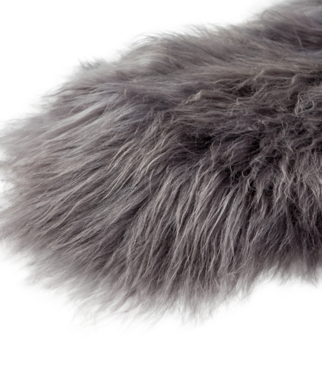 Rene Houtman Schapenvacht IJslands | Donkergrijs | 100 x 65cm