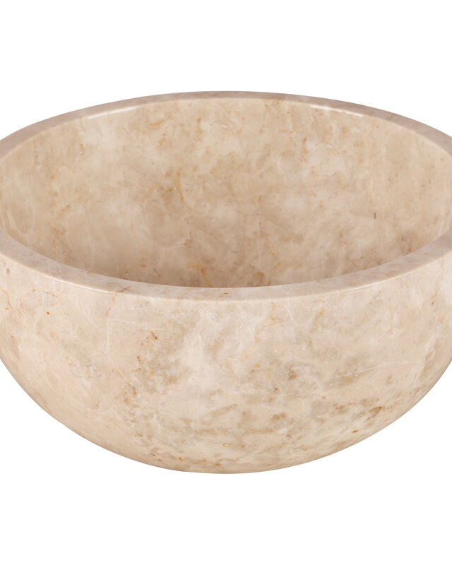 Rene Houtman Ronde Waskom Marmer | Beige | Ø38xH15 cm