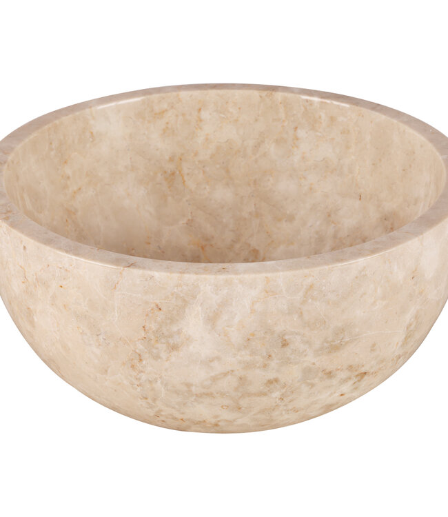 Rene Houtman Ronde Waskom Marmer | Beige | Ø38xH15 cm