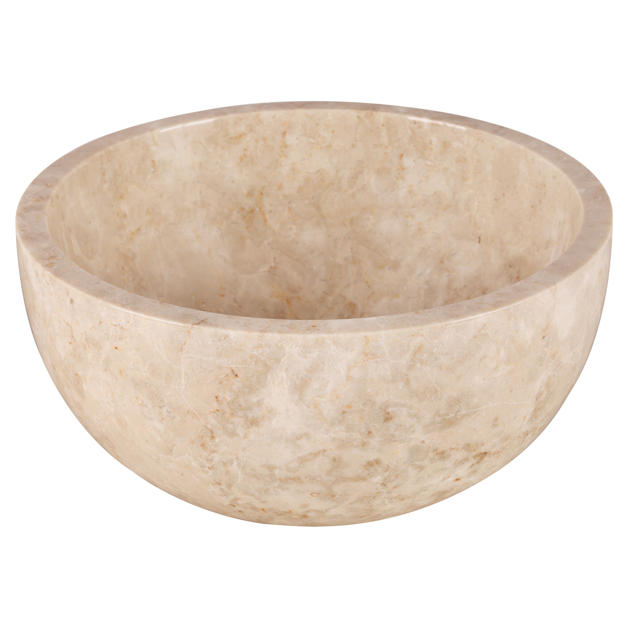 Rene Houtman Ronde Waskom Marmer | Beige | Ø38xH15 cm