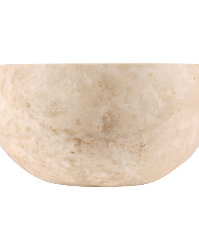 Rene Houtman Ronde Waskom Marmer | Beige | Ø38xH15 cm