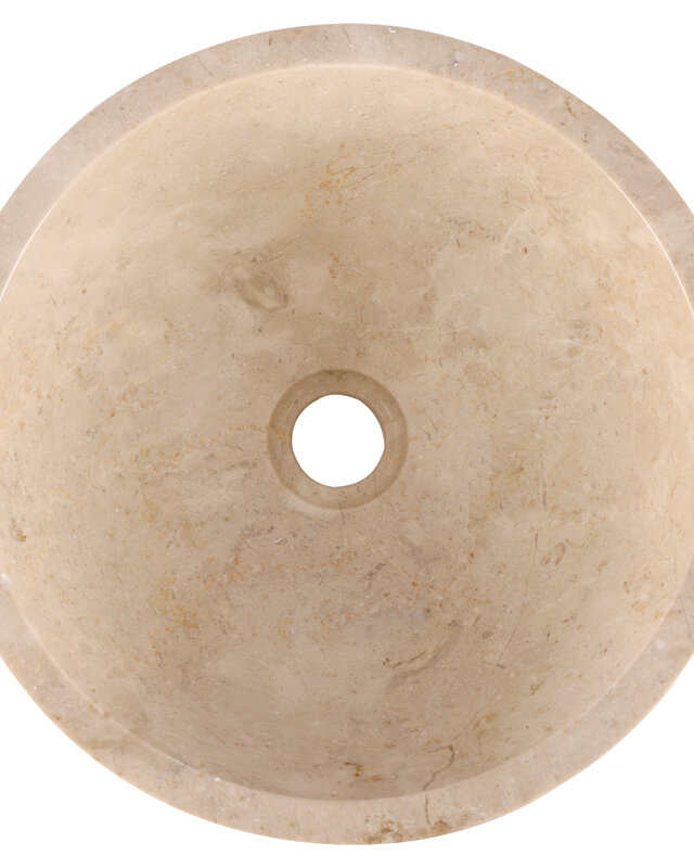 Rene Houtman Ronde Waskom Marmer | Beige | Ø38xH15 cm
