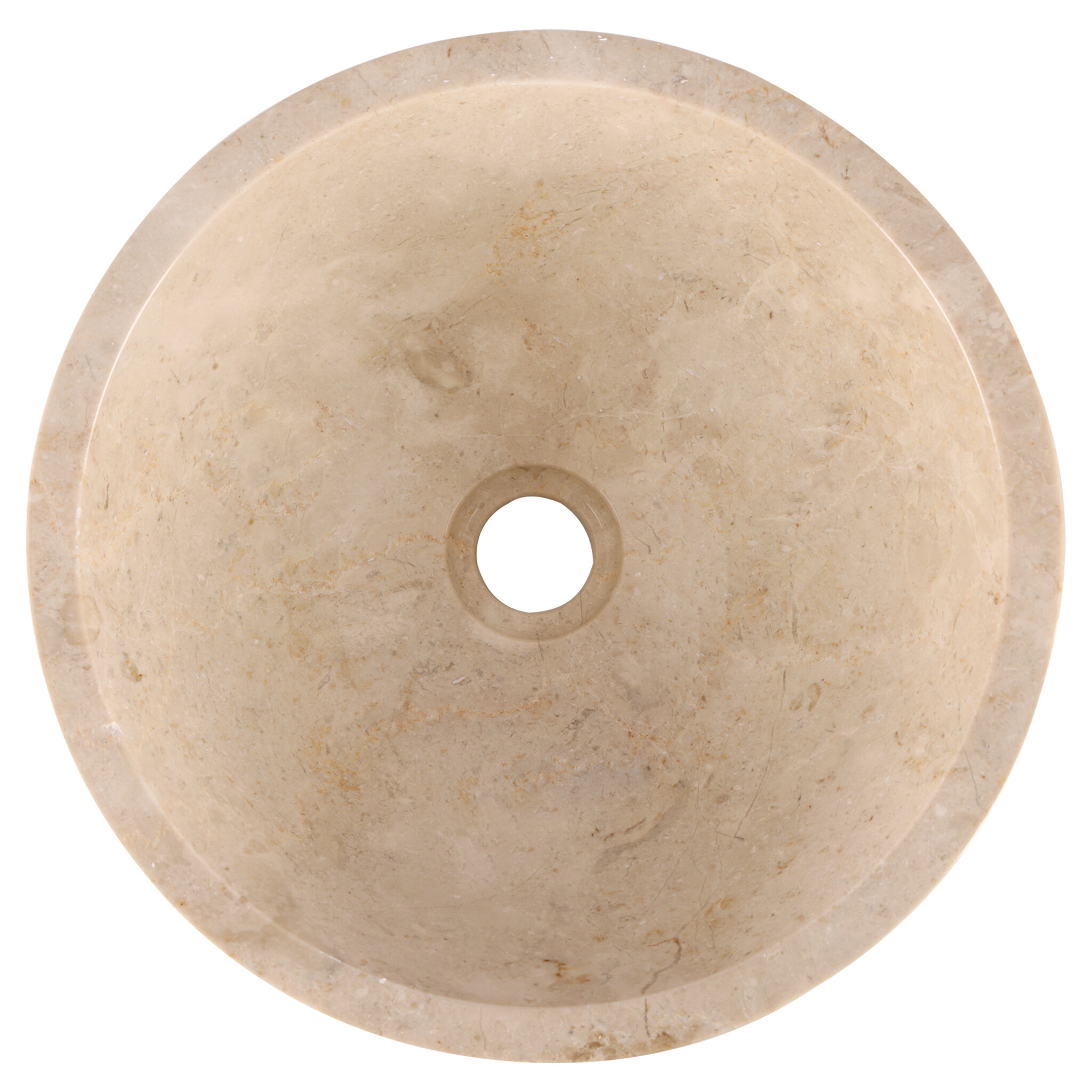 Rene Houtman Ronde Waskom Marmer | Beige | Ø38xH15 cm