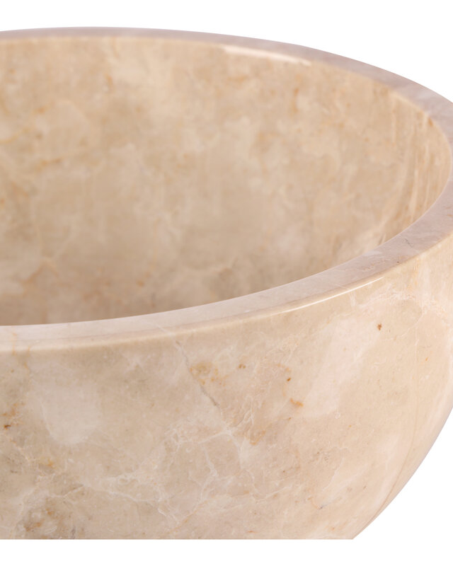 Rene Houtman Ronde Waskom Marmer | Beige | Ø38xH15 cm
