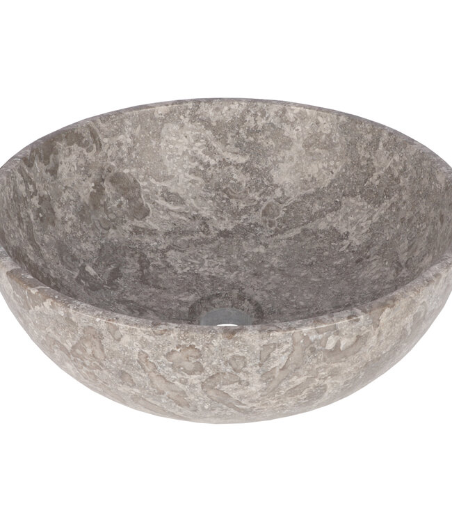 Rene Houtman Luxe Waskom Marmer Grijs | Ø40 x H14 cm