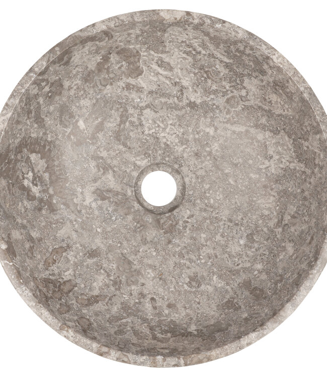 Rene Houtman Luxe Waskom Marmer Grijs | Ø40 x H14 cm