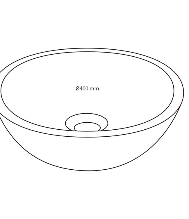 Rene Houtman Luxe Waskom Marmer Grijs | Ø40 x H14 cm