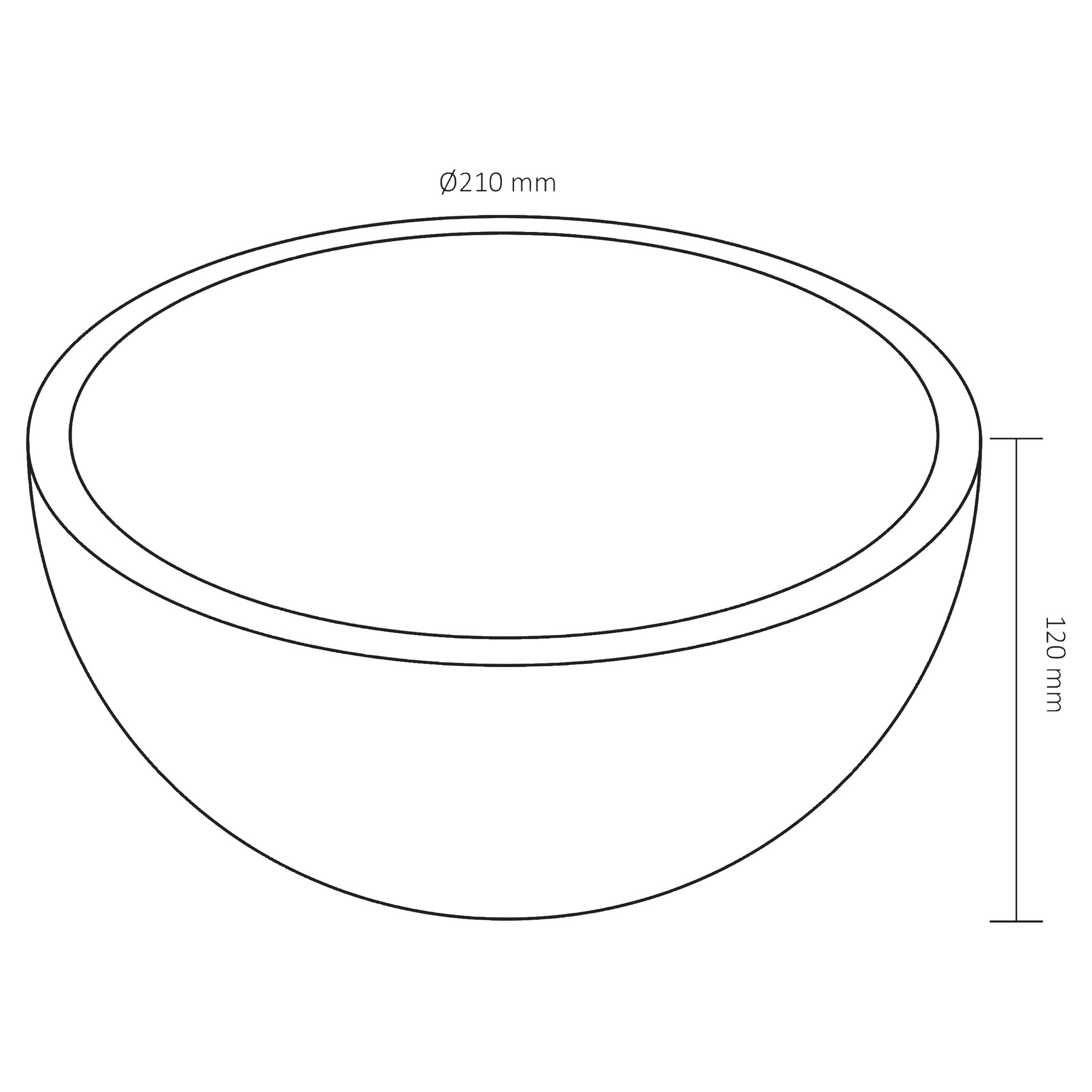 Rene Houtman Waskom Marmer Grijs | Ø21 x H12 cm