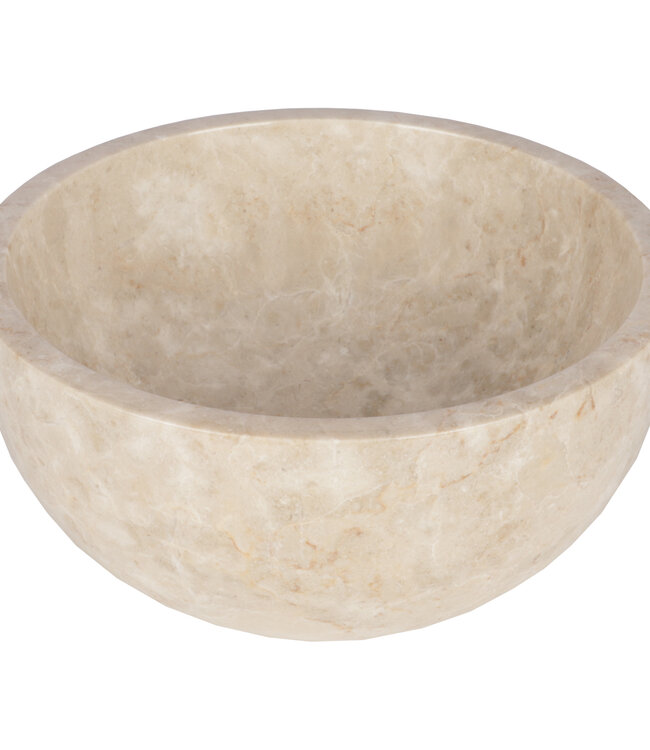 Rene Houtman Waskom Marmer Beige | Ø21 x H12 cm