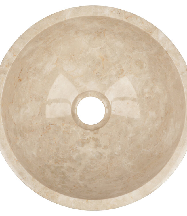 Rene Houtman Waskom Marmer Beige | Ø21 x H12 cm