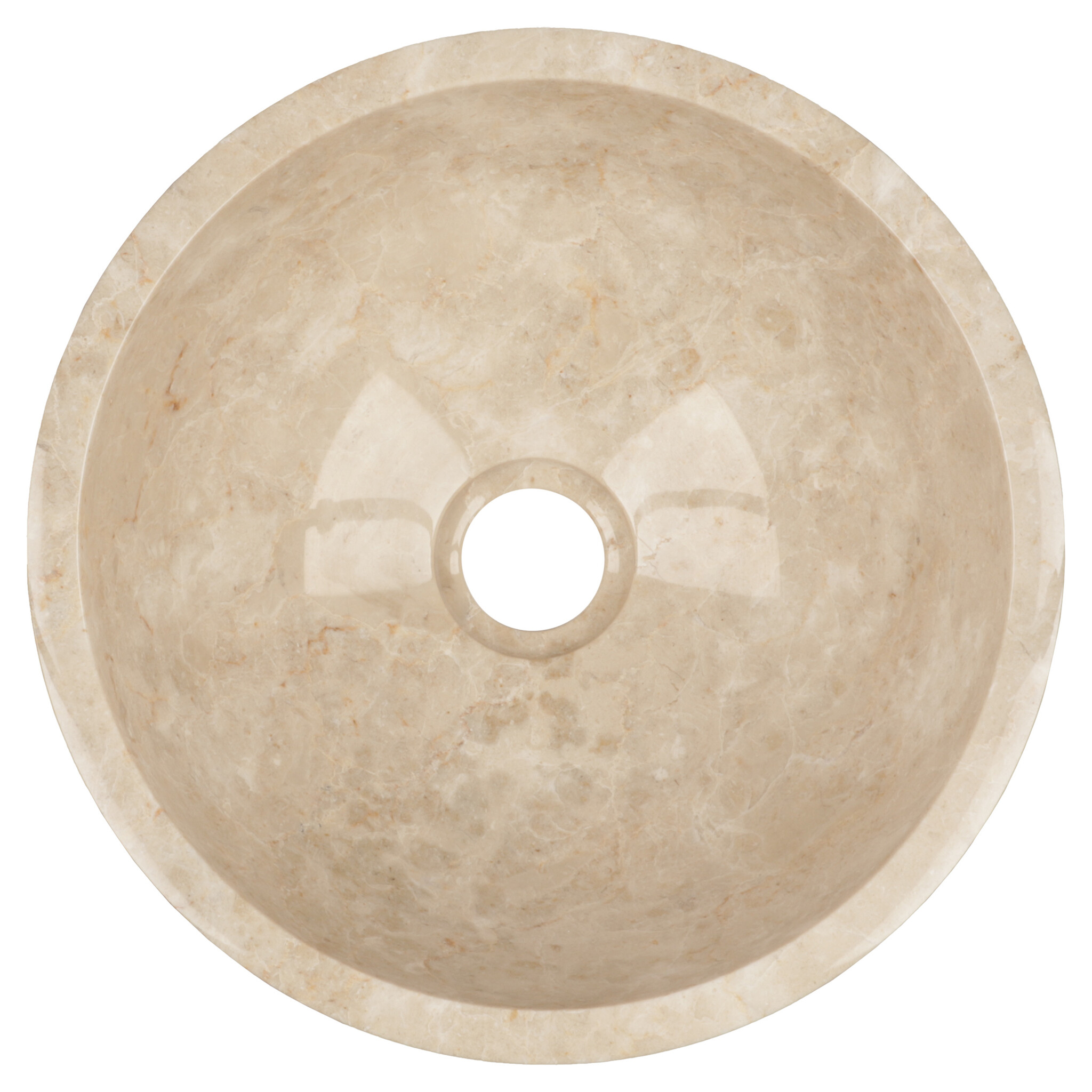 Rene Houtman Waskom Marmer Beige | Ø21 x H12 cm