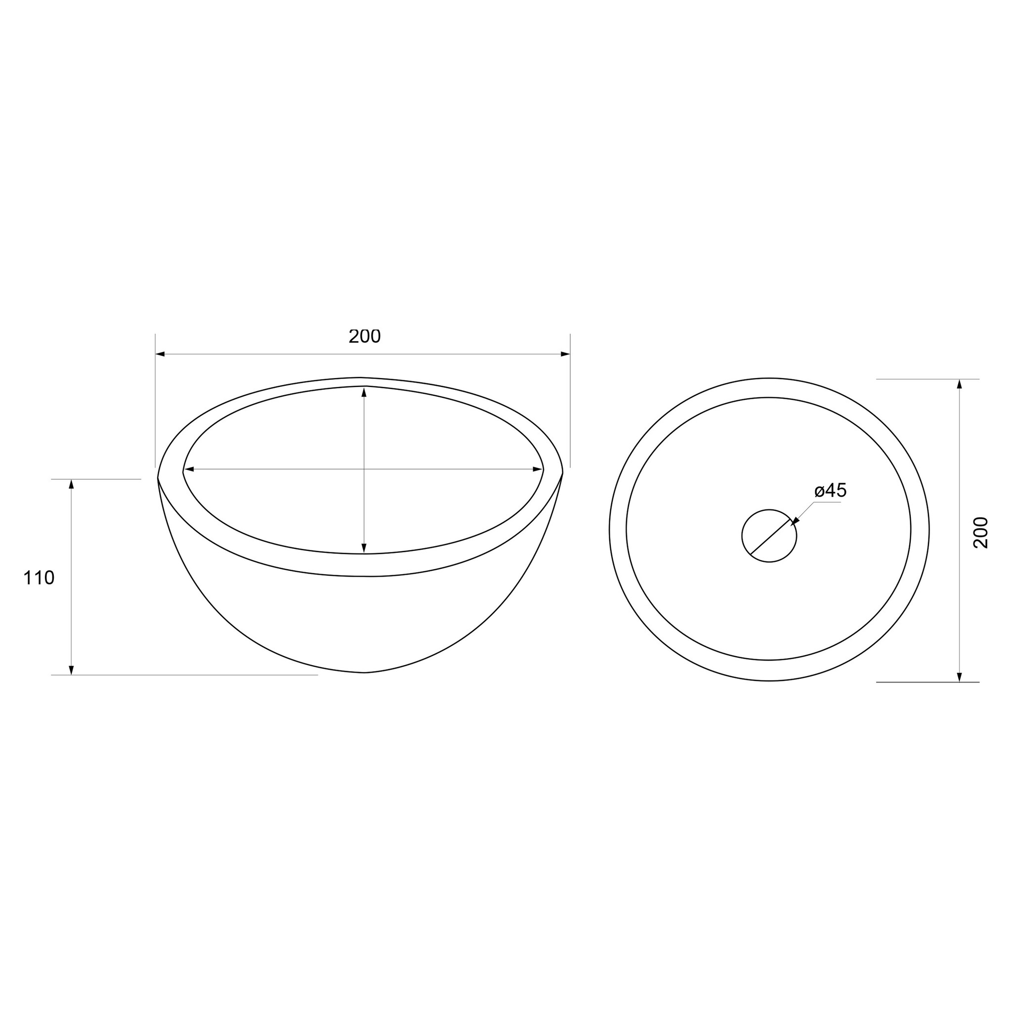 Rene Houtman Waskom Marmer Wit | Ø20 x H10 cm