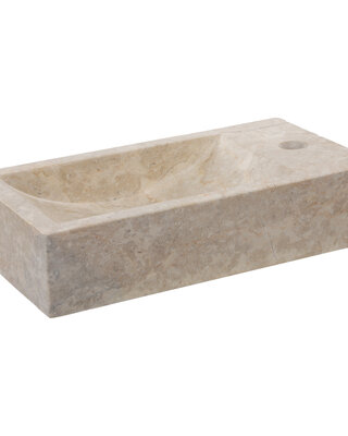 Differnz Fontein Hura Marmer Crème | B40 x D22 x H9 cm