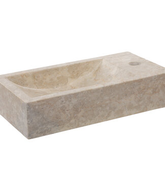 Differnz Fontein Hura Marmer Crème | B40 x D22 x H9 cm
