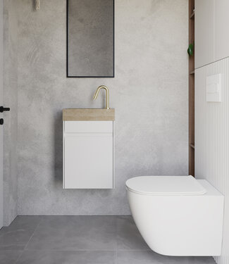 Differnz Fontein Hura Marmer Crème | B40 x D22 x H9 cm