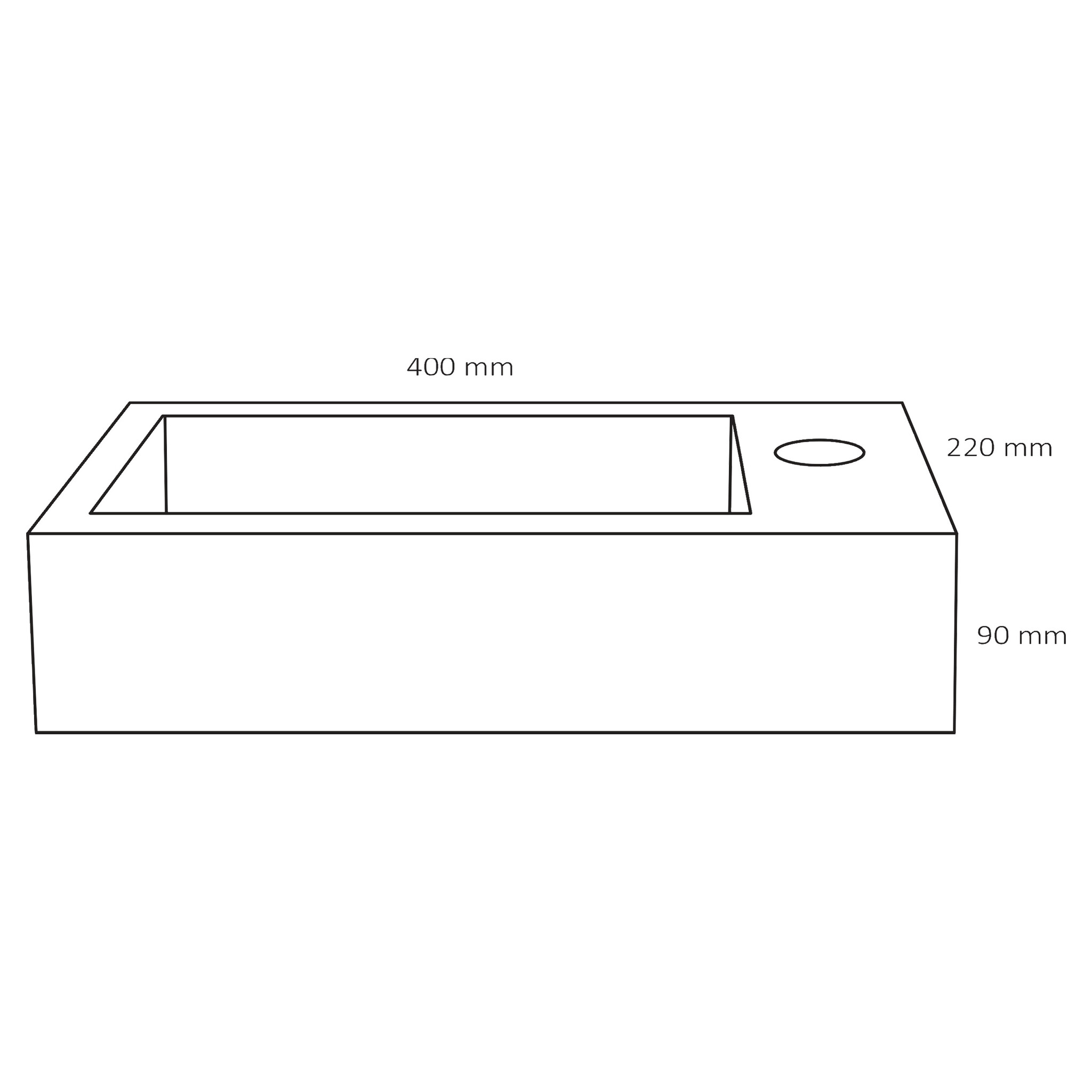 Differnz Fontein Hura Beige | B40 x D22 x H9 cm
