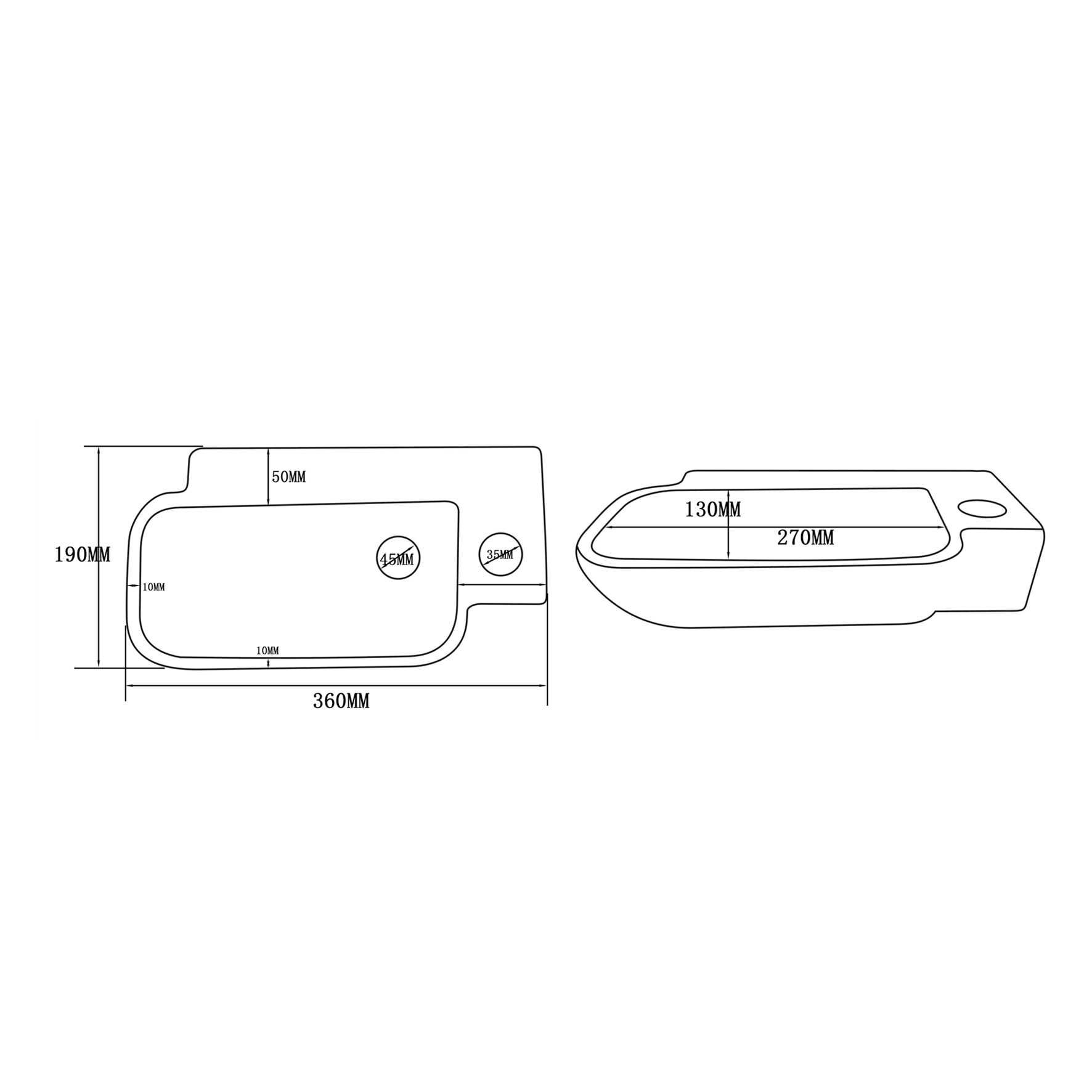 Differnz Fontein Reba Wit | B36 x D19 x H8 cm