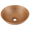 Waskom Bright Koper Keramiek | Ø36 x H14 cm