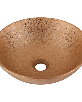 Differnz Waskom Bright Koper Keramiek | Ø36 x H14 cm