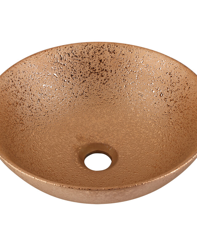 Differnz Waskom Bright Koper Keramiek | Ø36 x H14 cm
