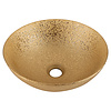 Waskom Bright Goud Keramiek | Ø36 x H14 cm