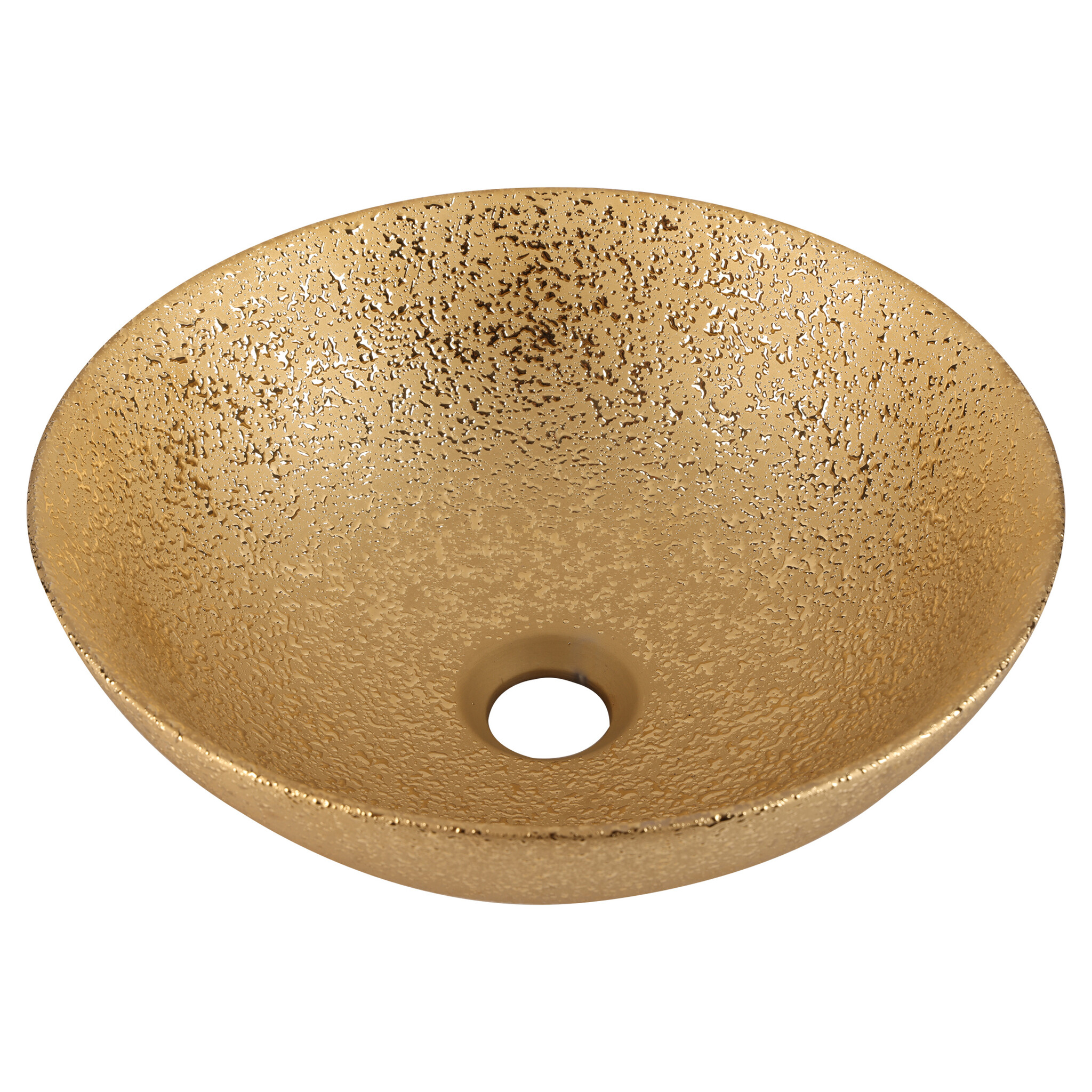 Differnz Waskom Bright Goud Keramiek | Ø36 x H14 cm
